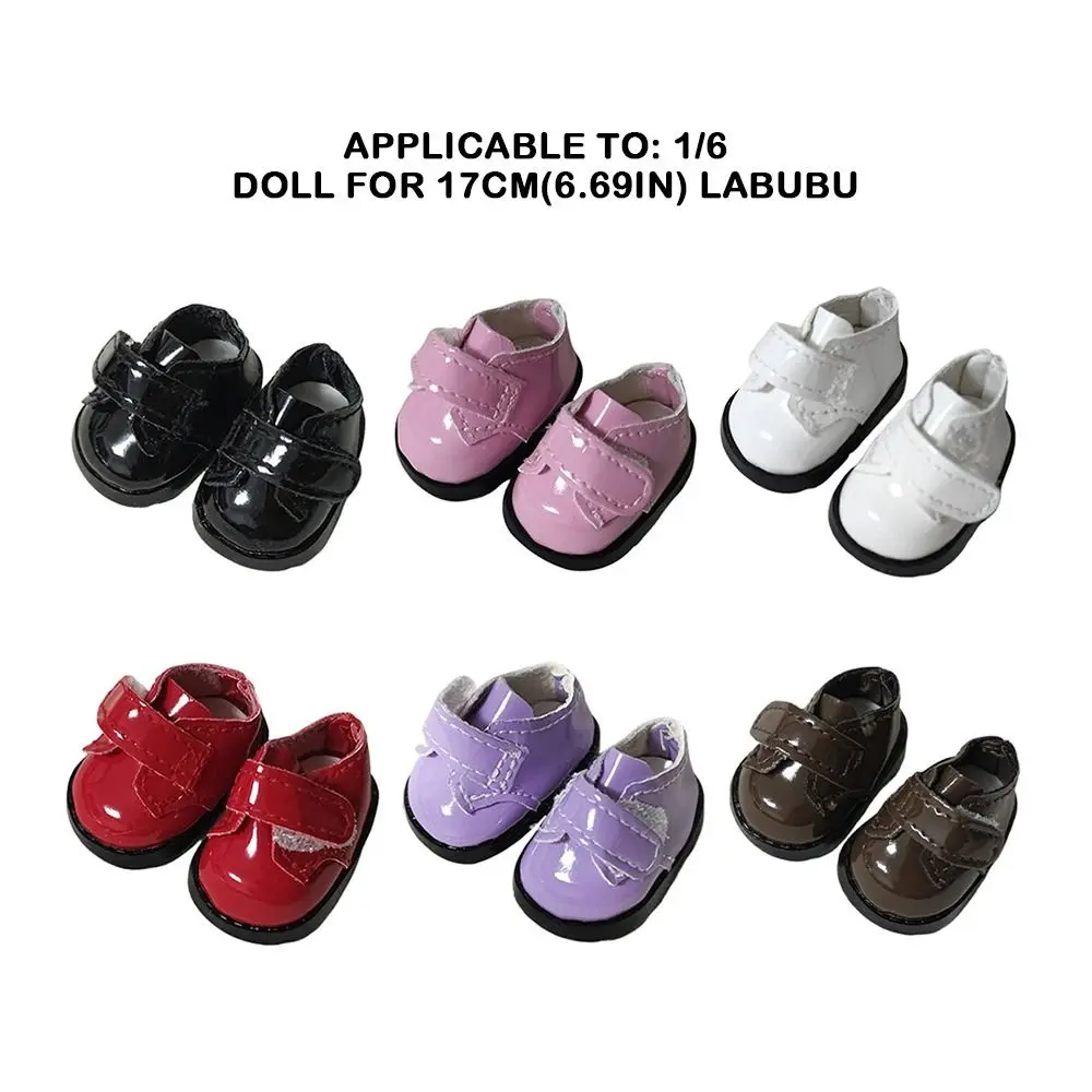 3.8CM For 17CM Doll Shoes Leather Material Multiple Styles Leather Shoes DIY Dressing Replacement For Doll Accessories