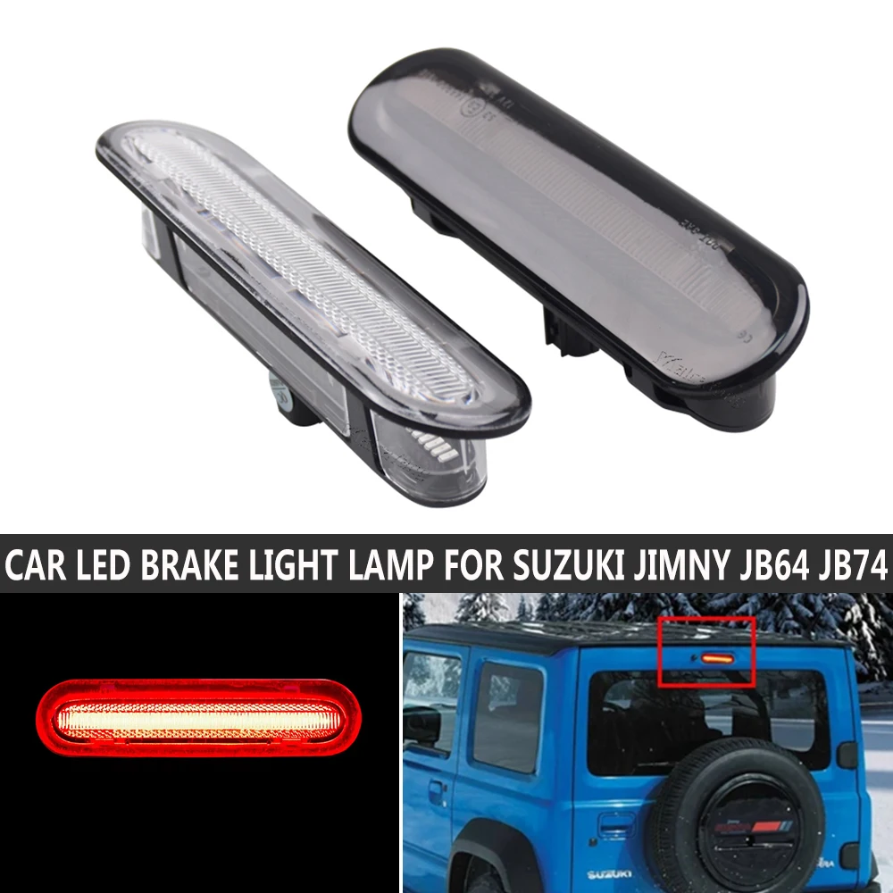 1 Stück LED Rückleuchte 3. Bremsleuchte für Suzuki Jimny JB64 JB74 2019-2021, getönte Abdeckung, rote Hochmontierte Bremsleuchte – Detail 13