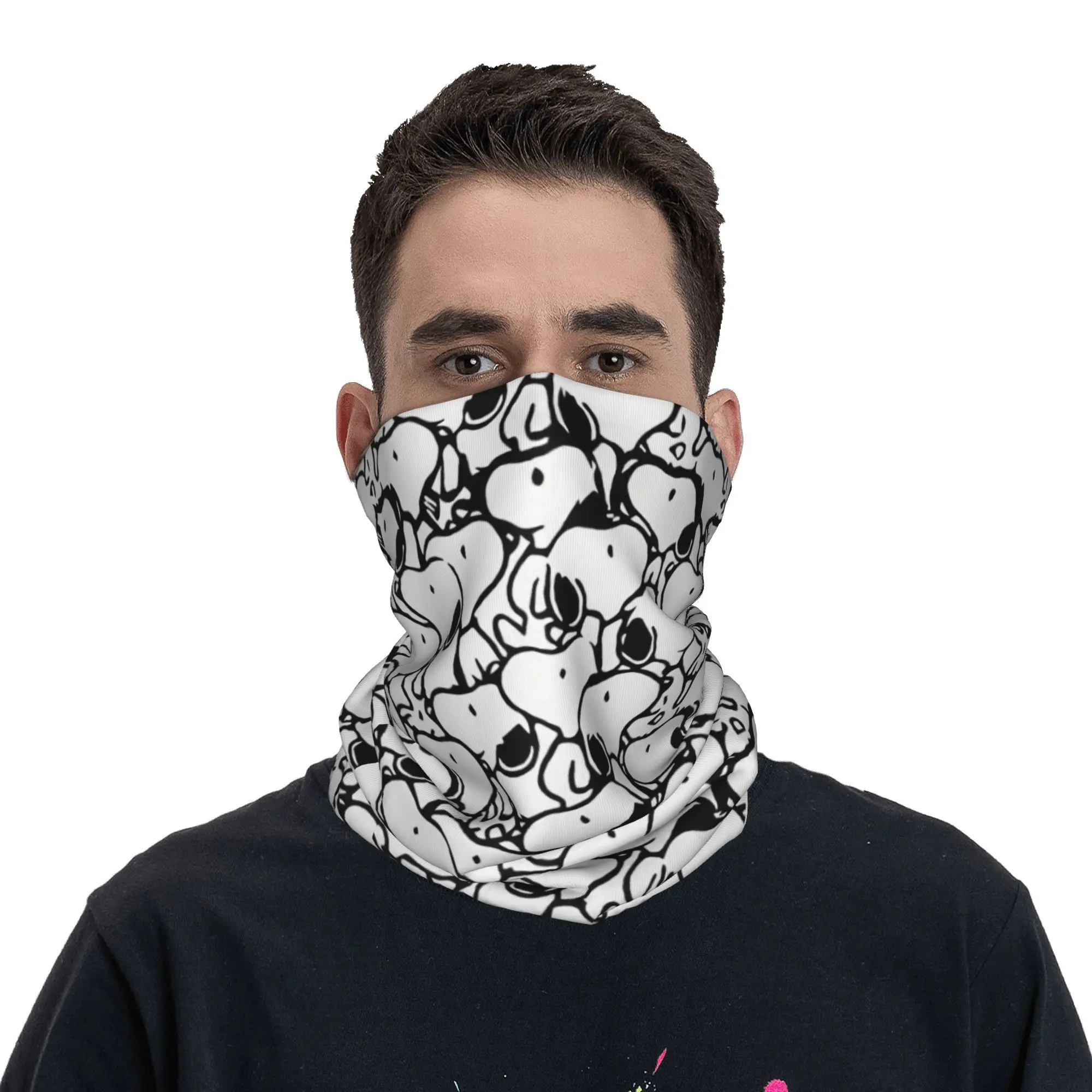Neck gaiter S-Snoopys Anime Pattern Neck Gaiter Men Women Windproof Winter Bandana Scarf Cycling