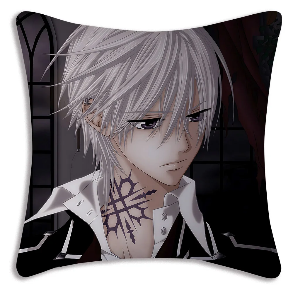 V-Vampire Knight Anime Pillow Covers Cartoon Sofa Decorative Home Double-sided Printing Short Plush Cute Cushion Cover 6