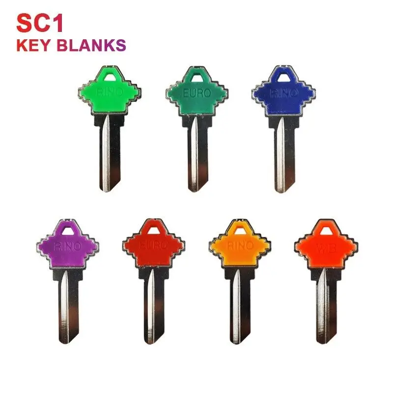 SC1 Key Blanks Fit SCHLAGE Nickel Uncut Key Colorful Plastic Handle  Locksmith Tools - AliExpress