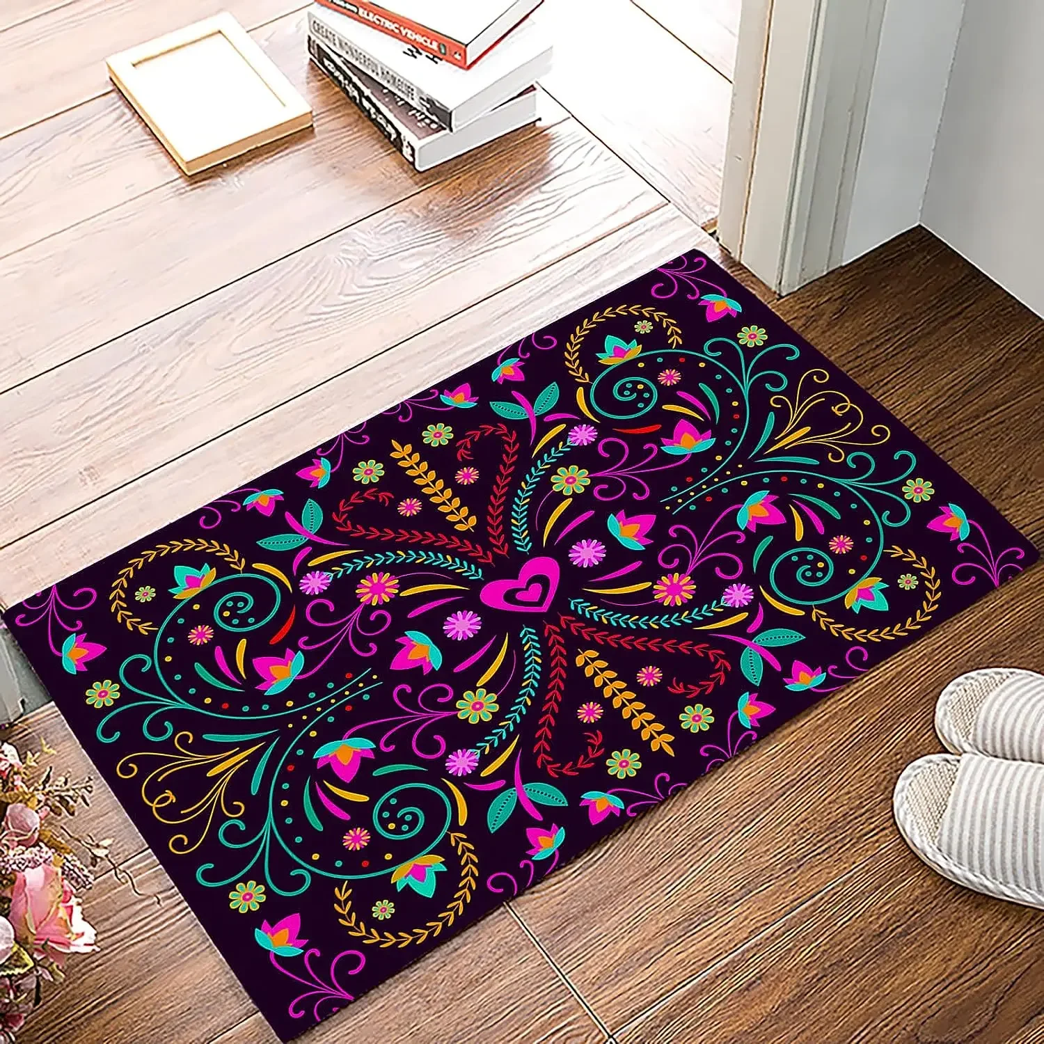 Mexican Day of The Dead Entrance Doormat Decor Kitchen Hallway Balcony Runners Rug Living Room Carpet Bedroom Non-slip Floor Mat 2