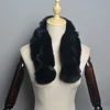 2025 New Women Winter Warm Real Rabbit Fur Scarf With Ball Casual Thick Female Fashion Genuine Fur Scarves Ladies Neck Warmer 3