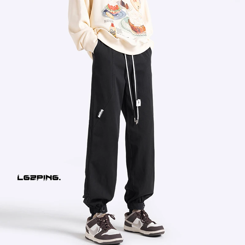 

2023 men's oversized Japanese leggings casual pants trendy niche