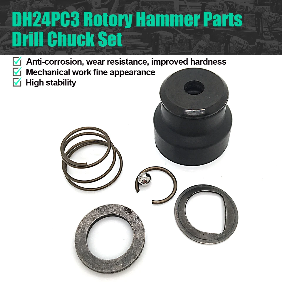 DrillChuckSet7PcsReplaceForHitachiDH24PC324PB3DH24PD3DH24PF3RotaryHammerFrontCap