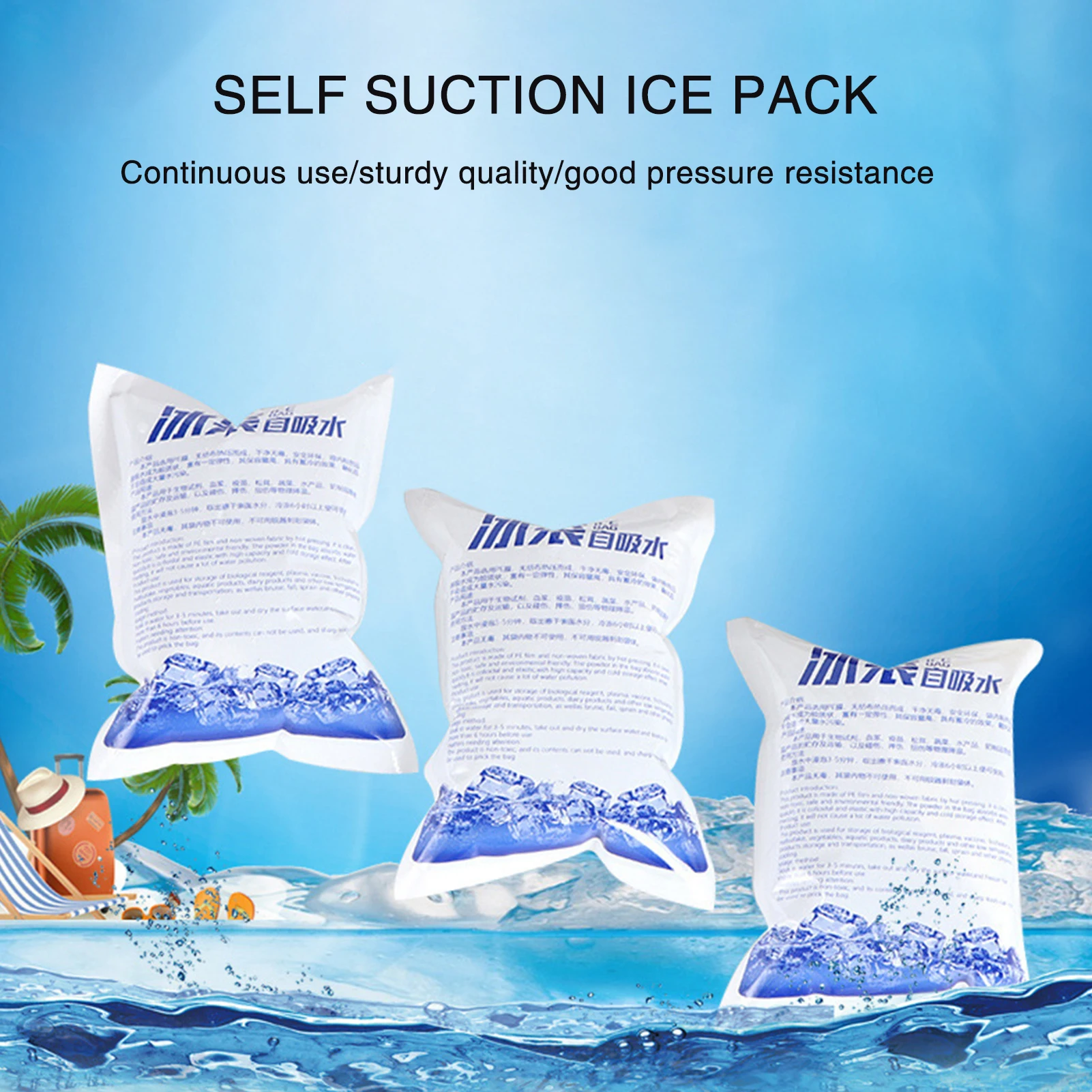 100-400ml Ice Pack Coolers Freezer Ice Cooling Bags Cold Shipping Packaging Bags for Lunch and Cooler TH