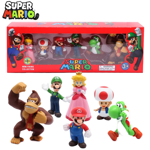 Game Super Mario Bros Plush Doll Model Anime Figures Toy Luigi Yoshi Bowser  Wario Donkey Kong Kids Toys Birthday Christmas Gifts - AliExpress