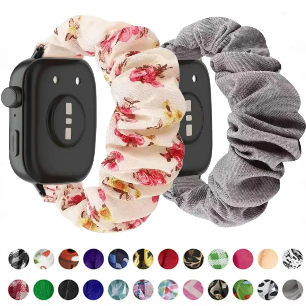 Elastic Nylon Loop Band with Metal Connector for Smartwatch - Adjustable Replacement Bracelet Strap