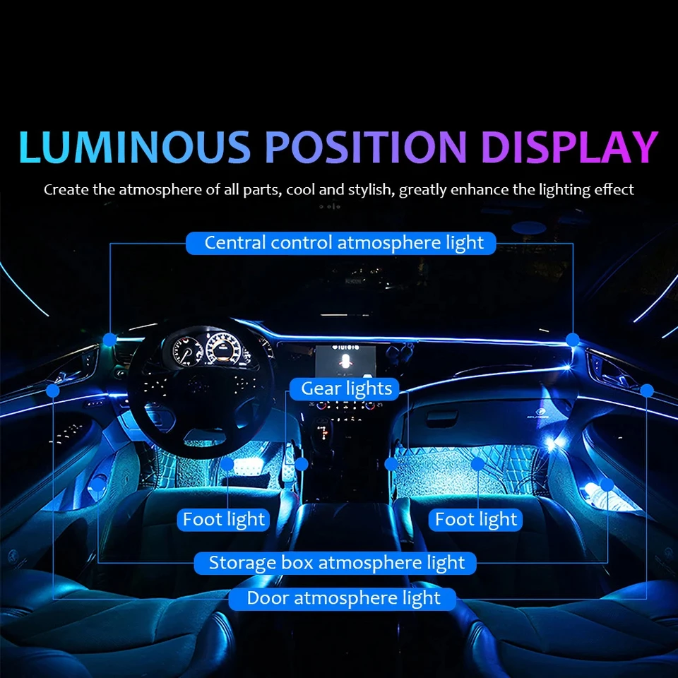 LED装飾アンビエントライト,14 in 1,rgb,フレキシブル LED装飾アンビエントライト,14 in 1,rgb,フレキシブル