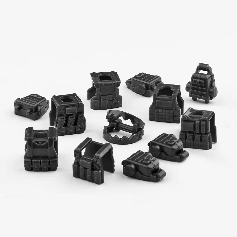Moc Armor Tactical Vest Pettorale Armi Brinquedos Compatibile Playmobil Figure Militari Mini Building Block Giocattoli Originali