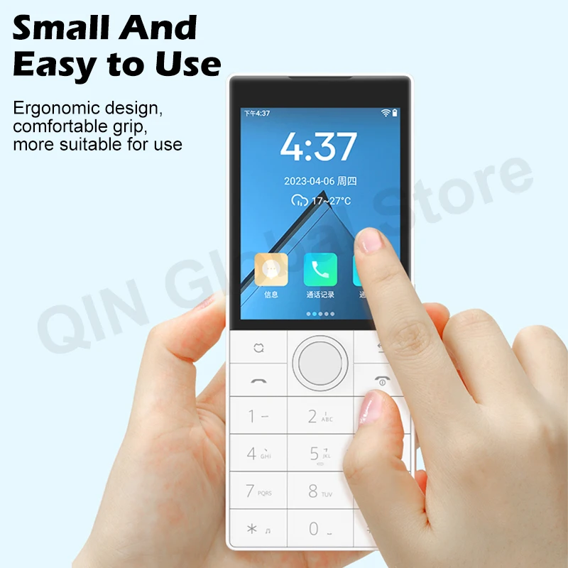 Qin F22 Touch Screen No Camera Phone Wifi 2.8 Inch 16GB / 32GB MTK6739 Bluetooth 1700mAh Battery 480*640 Global Version Phone 3