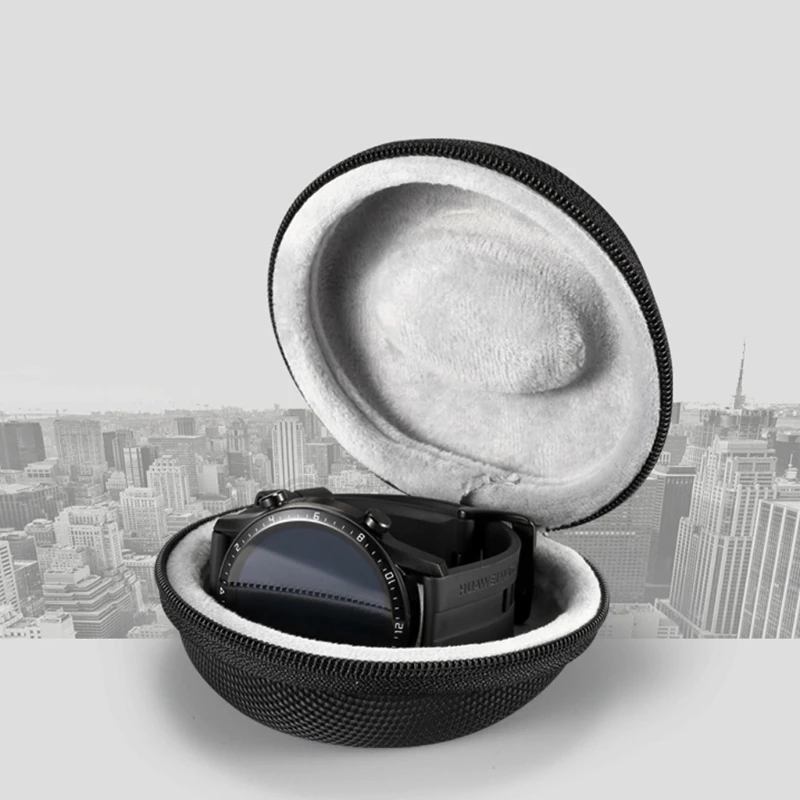 Portable Zipper Single Watch for Case Protective Cover Storage Box for Smartwatc
