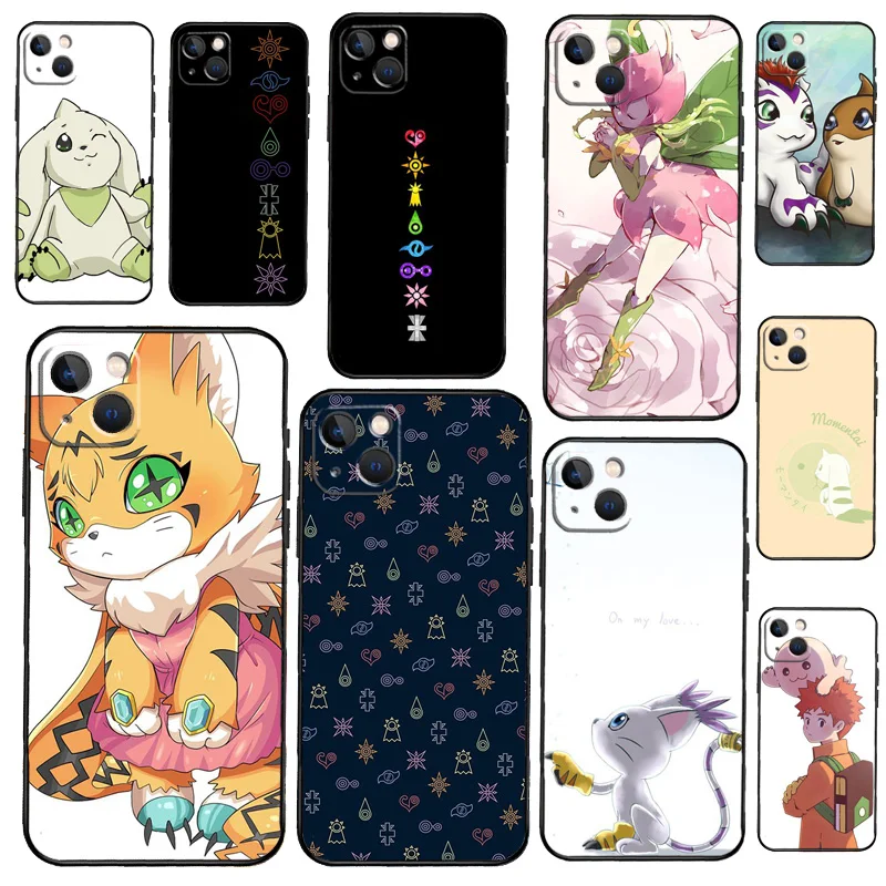Custodia Per Telefono Paraurti Digimon Digi Sts Per Iphone 11 12 13 14 15 Pro X Xr Xs Max 7 8 Plus Se 2020 Cover Posteriore