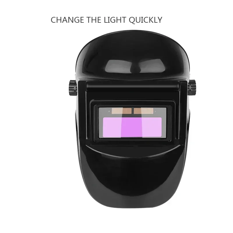 New Portable Electric Welding Protective Face Shield Solar Auto-Darkening Argon Arc Welding Head-Mounted Face Protective Helmet