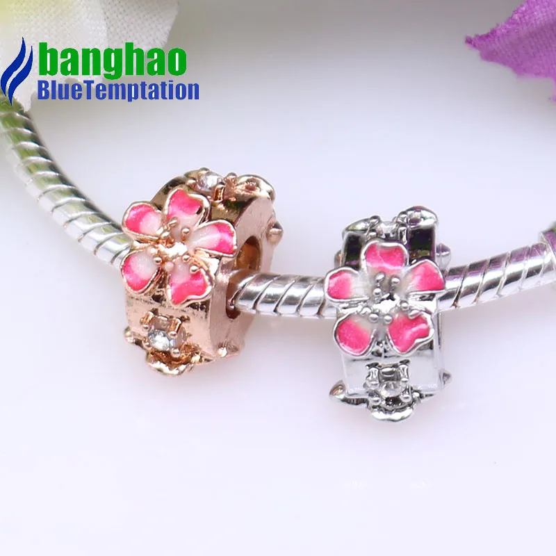 wholesale DIY Fashion flowers Charm for making accessories for diy jewelry alloy pendants bracelets beads ENM792