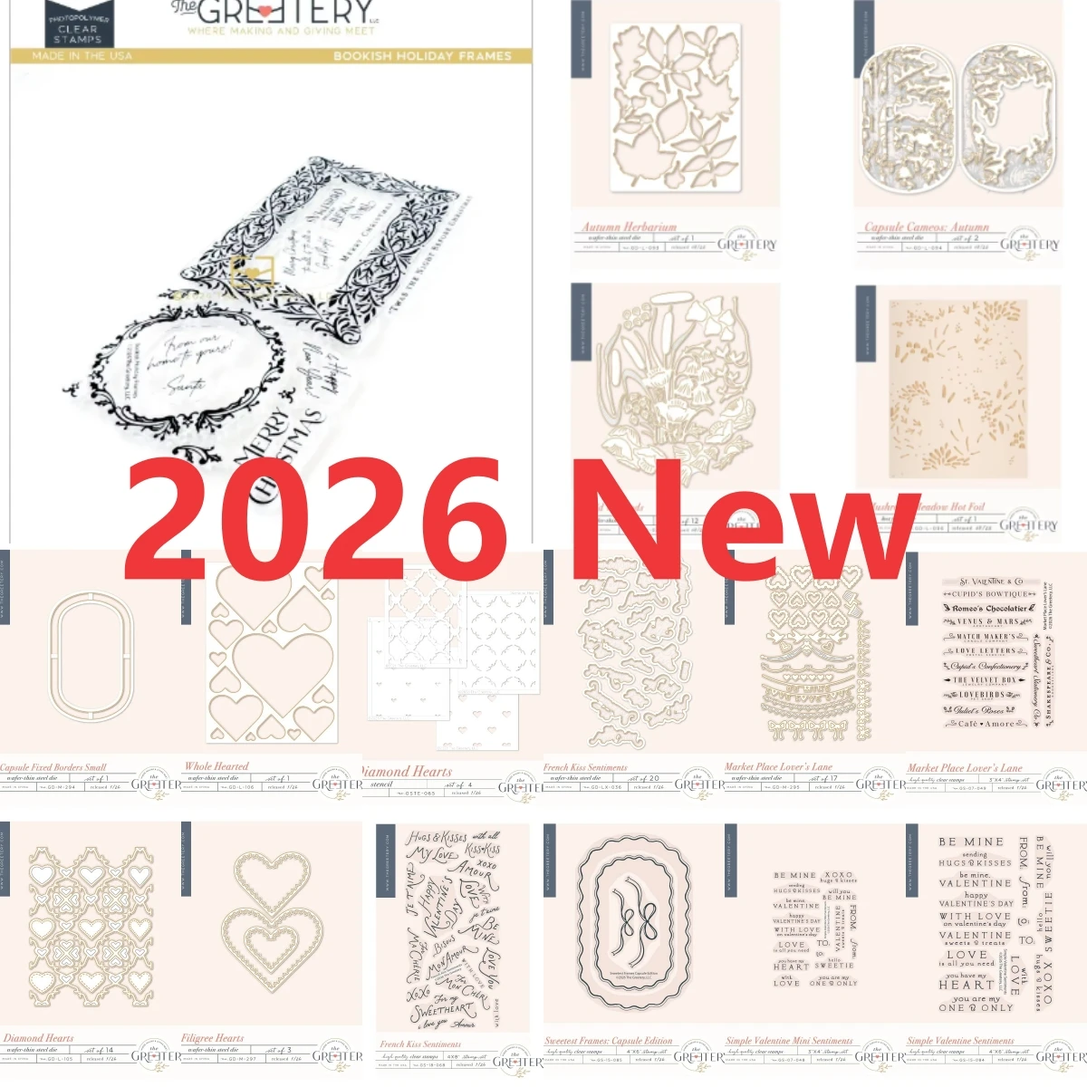 2024 북시 홀리데이 프레임 다이 금속 절단 다이 및 스탬프, 스크랩북 배경 D..