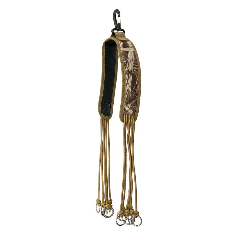 

Leather Duck Strap Duck Strap Carrier With 12 Drops Slip Rings Duck Hunting Lanyard Duck Stringer Duck Decoy Bag Hanger Holder