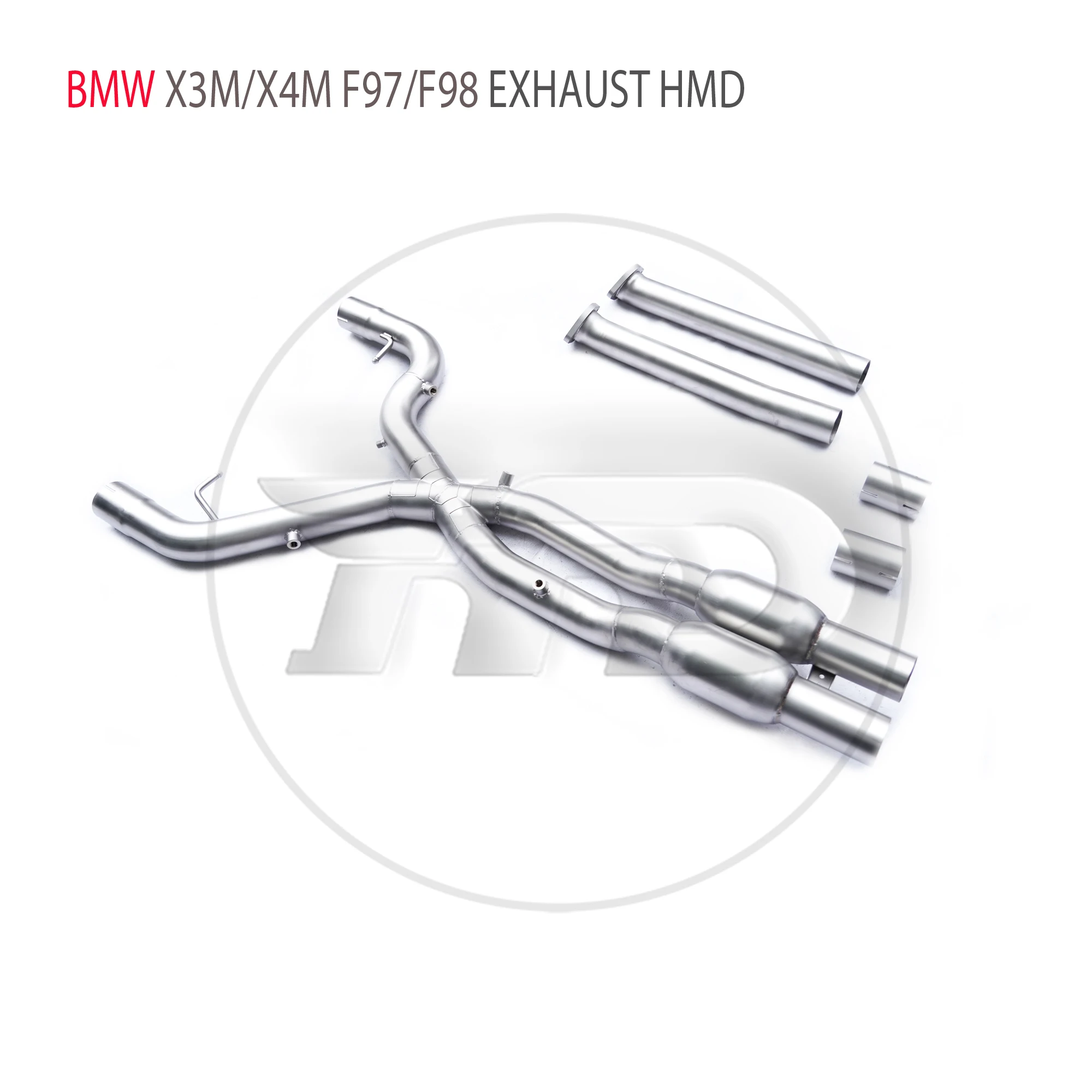 

HMD Stainless Steel Exhaust System Racing Middle Pipe For BMW X3M X4M F97 F98 2019+ Test Tube