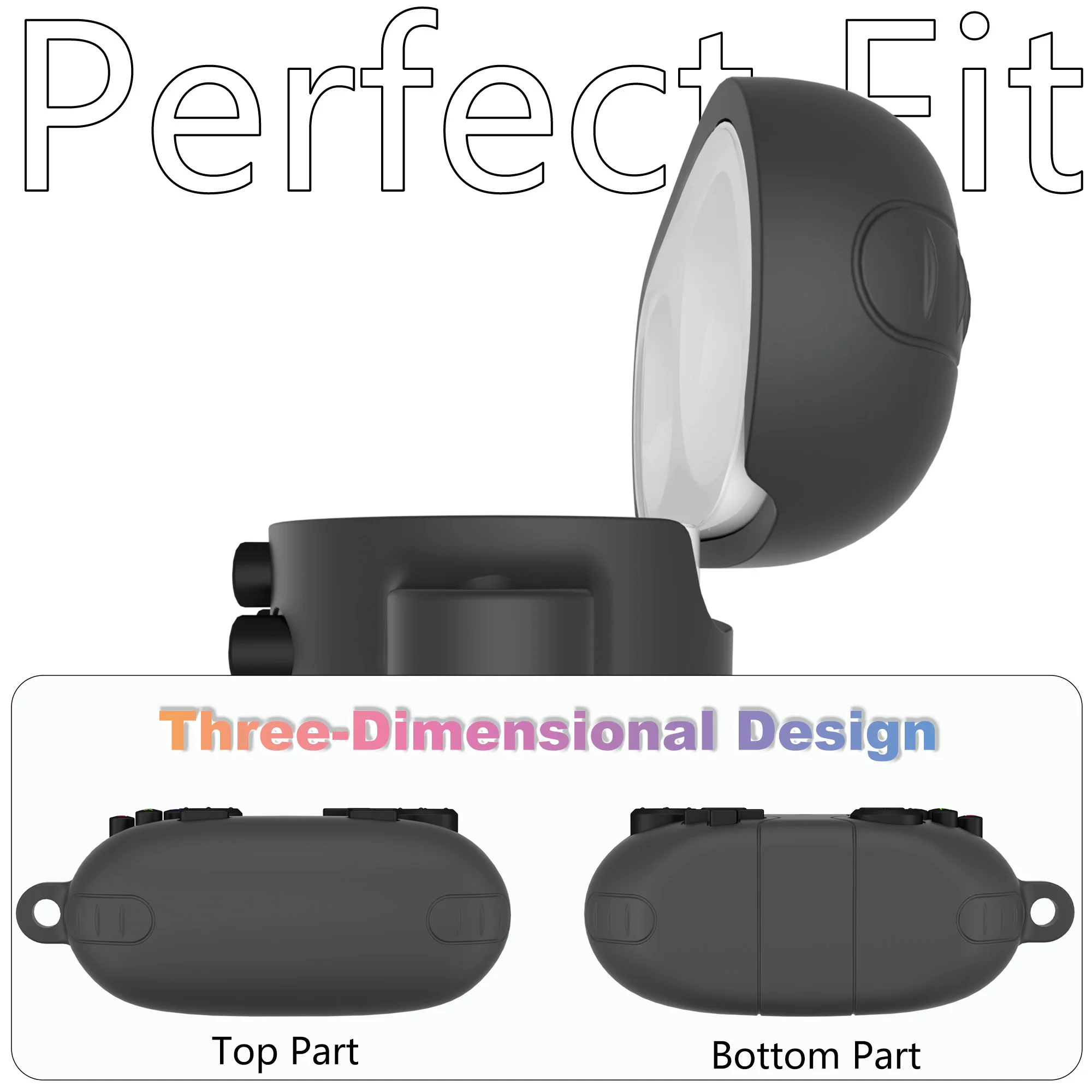 Protective Soft Silicone 3D Creative Case Cover, Earbuds Carrying Pouch
