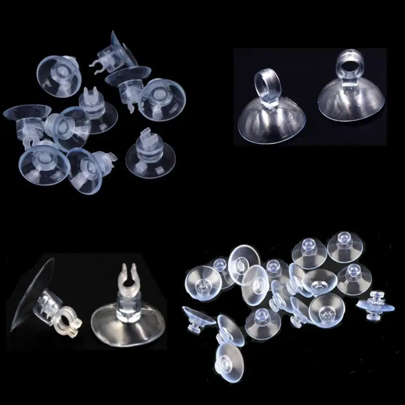 Aquarium Suction Cup Air Tube Holder 10-50 Pcs for Fish Tank Pump Oxygen Air Tube Fixing Clip 4/5mm Accessories aquarium accessories aquarium suction cup aquarium clip holders aquarium hose holder rubber suction cup holders aquarium clip holder
