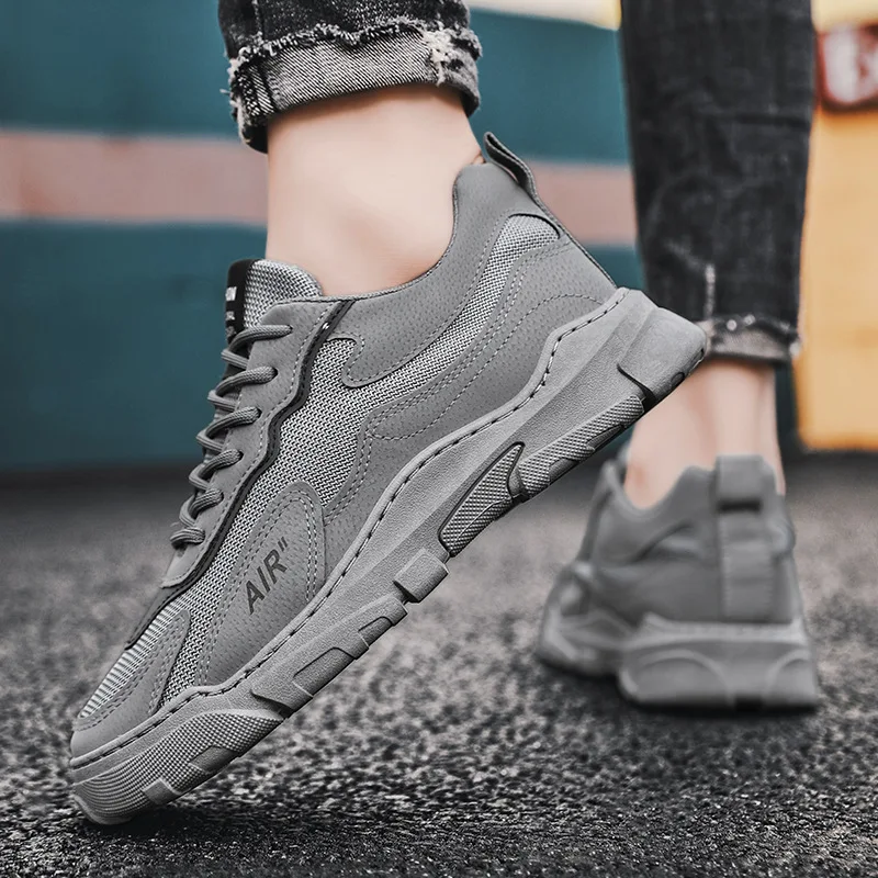 

Кроссовки мужские спортивные, на шнуровке, дышащие, Повседневная модная Уличная обувь для бега, летние