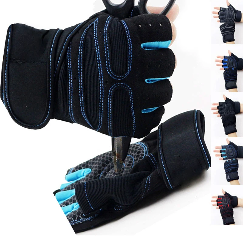 Gym Gloves Fitness Weight Lifting Gloves Body Building Training Sports Exercise Cycling Sport Workout Glove for Men Women 2