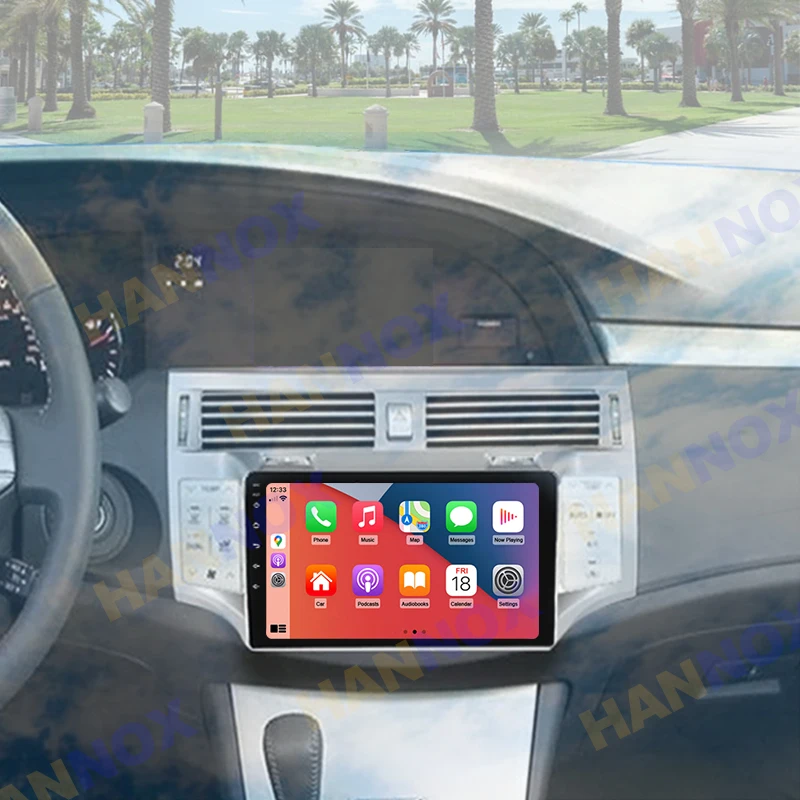 

HANNOX 9inch TouchScreen Android Octa-core Ram 8GB Rom 128GB Car Multimedia for Toyota Avalon 2005 2006-2011 Carplayplay RDS 4G