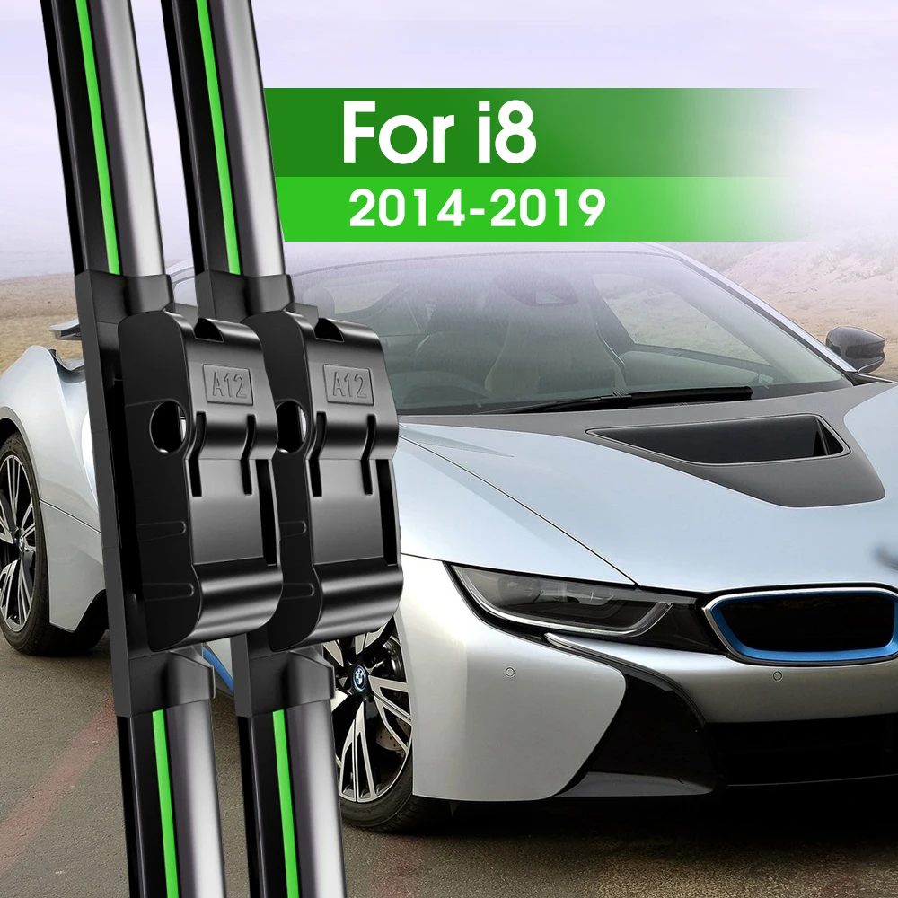 2pcsFrontWindshieldWiperBladesForBMWi820142019201520162017