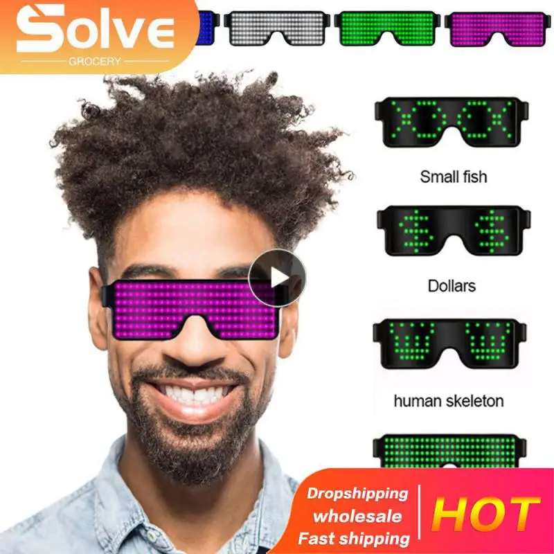 Gafas De Fiesta LED Gafas Luminosas Que Destellan Y Que Brillan Intensamente Gafas Con Luz Abanopi Gafas Luminosas