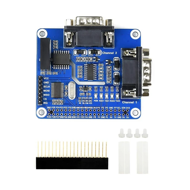 Waveshare 2 ä  RS232 Ȯ HAT,  ̿, SC16IS752 + SP3232 ַ ä