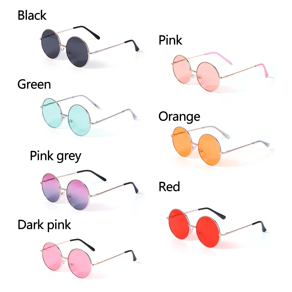 Kinder süße Candy Farbe Sonnenbrille Jungen Mädchen Retro Runde Rahmen Sonnenbrille UV 400 wilden britischen Stil Kinder Brillen_voghion.com