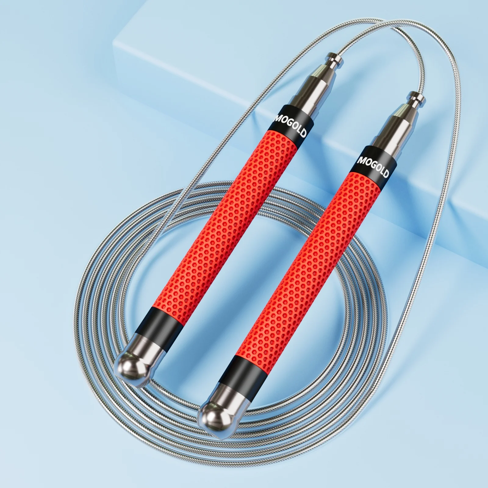 Jump Rope with Ball Bearings Adjustable Aluminum Alloy Handle