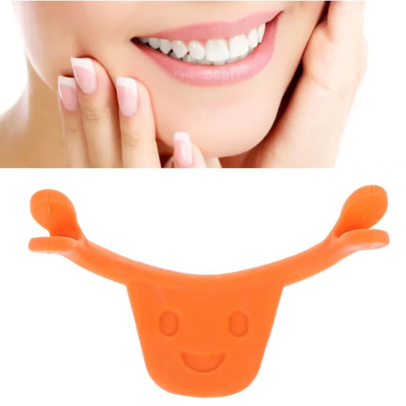 1PCS Silicone Smile Corrector Maker Facial Smile Trainer Flexible Fitness Exerciser Face Lift Jaw Workout Beauty Exercise Device silicone riscaldatore letto 12 v 200 x 200 mm 150 w per kossel pro stampante 3d flexible heatine element silicone heater pad