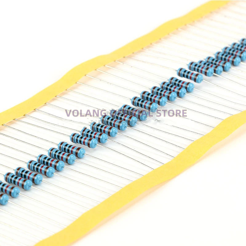 100pcs 1/2W Metal Film Resistor 0R ~ 5.6M 100R 220R 330R 1K 15K 2.2K 3.3K 4.7K 10K 22K 47K 100K 180 220 390 1K5 2K2 3K3 4.7M Ohm