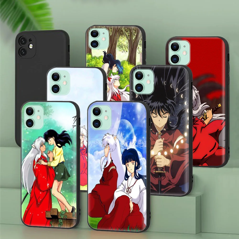 Custodia Protettiva Nera Per Oppo Reno 5 5F Uae 5K 5Z Lite 6 6Z Pro Plus Inu Yasha