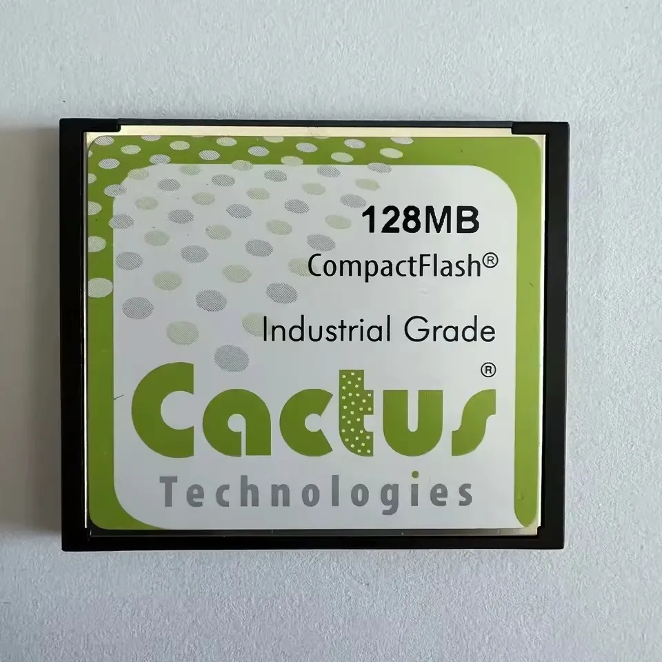 כרטיס Cactus CF128M Compact Flash תעשייתי דרגה CF לכלי CNC, ציוד רפואי, כרטיסי זיכרון למכונות פרסום