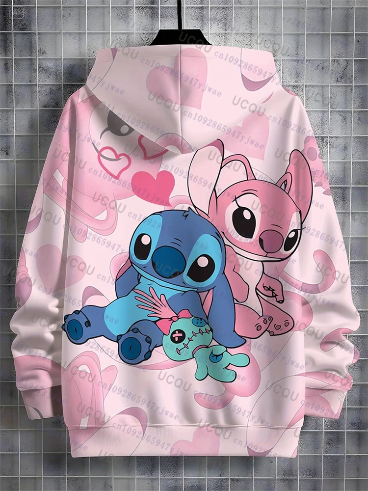 Disney Stitch & Angels Hoodie Pullover Sweatshirt 3