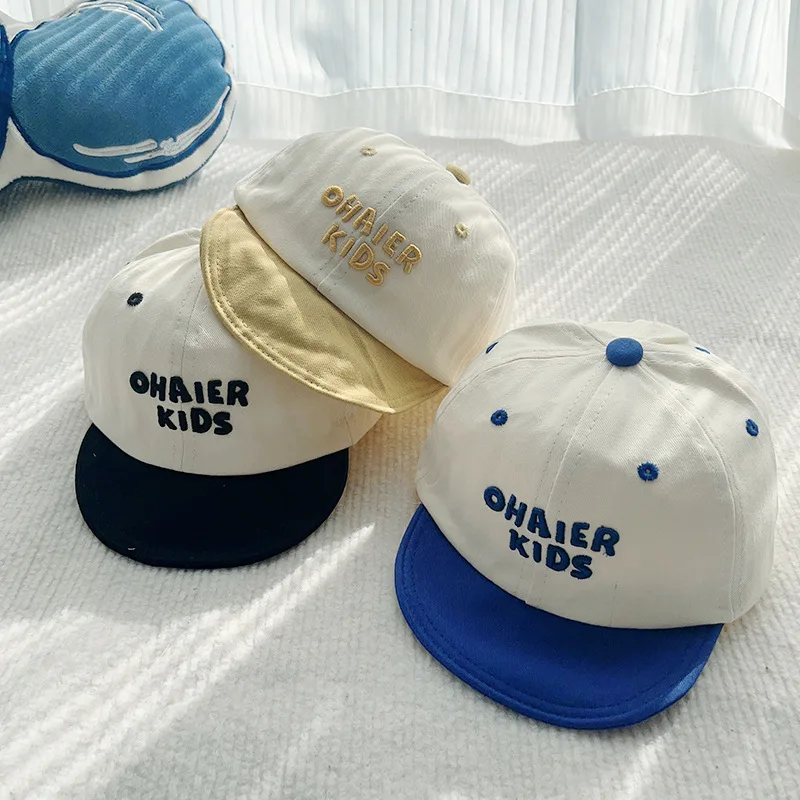 Korean Fashion Baby Visors Baseball Caps Spring Autumn Cotton Outdoor Sun Protector Hats for Kids Newborn Infant Boys Girls