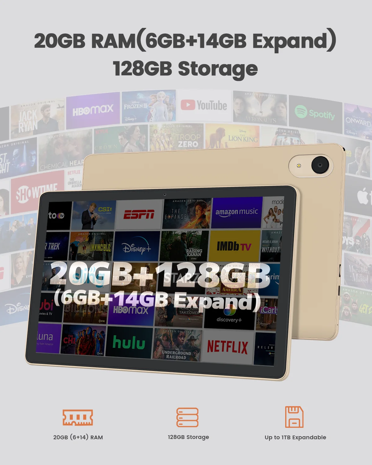 ANRY C95 11 Inch Android 15 Tablet 2026 Octa Core 20GB RAM 128GB ROM 6000mAh 18W Fast Charging 5G WiFi 6 HD IPS Global Tablet PC 5