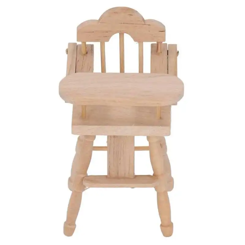 Кукольный домик, детский обеденный стул, тонкая работа 1/12, украшение для кукольного домика для коллекции