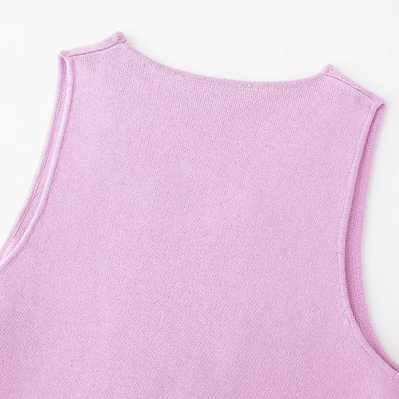 archivio ノースリーブベスト ホワイト/ピンク 36サイズ 新品 archivio ノースリーブベスト ホワイト/ピンク 36サイズ 新品