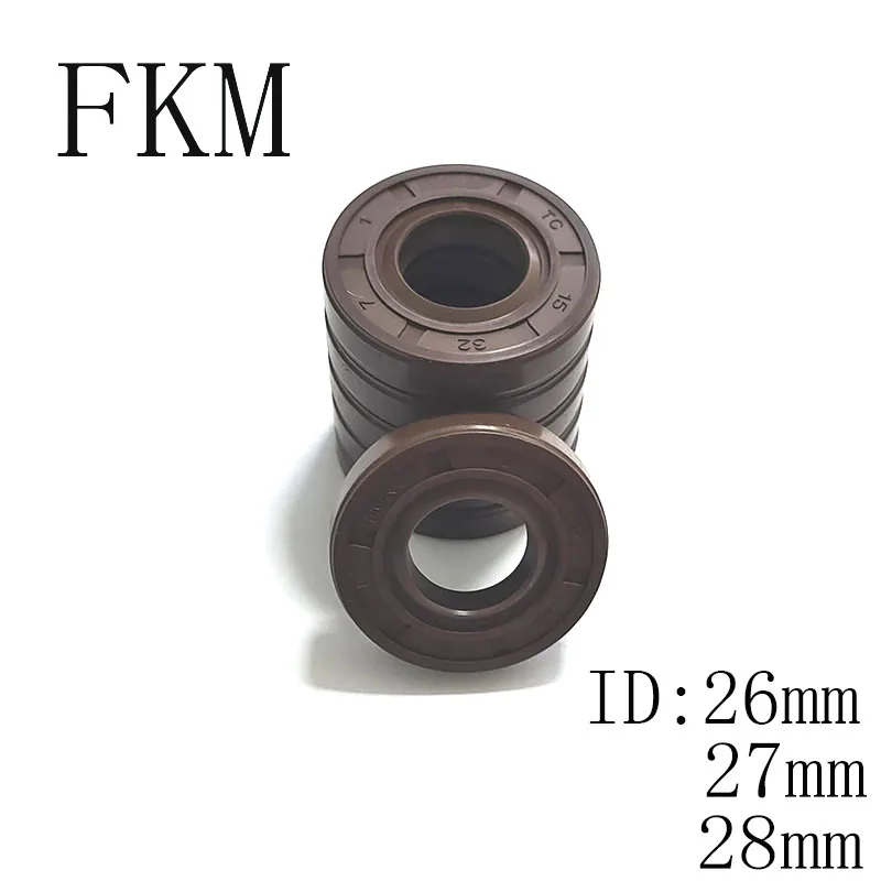 2 Stück Fluorkautschuk-Dichtungen 17x27x4mm - 3-Lippen Öldichtung Für Hochtemperatur