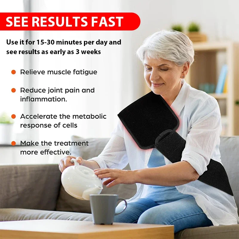LED Red Light Belt 660nm&850nm Infrared Light Therapy Pad 120Pcs light therapy belt For Body Relief care Fatigue Deep