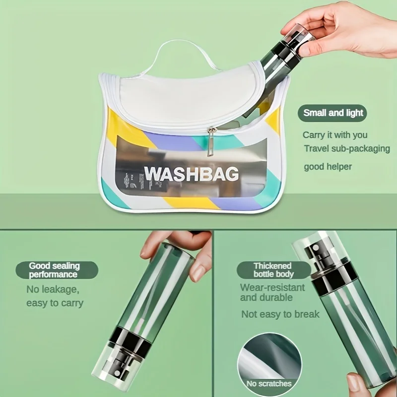 1PC 30ml 60ml 80ml 100ml 120ml Spray Bottle Fine Mist Sub-bottling Travel Portable Small Cosmestic Bottle 6