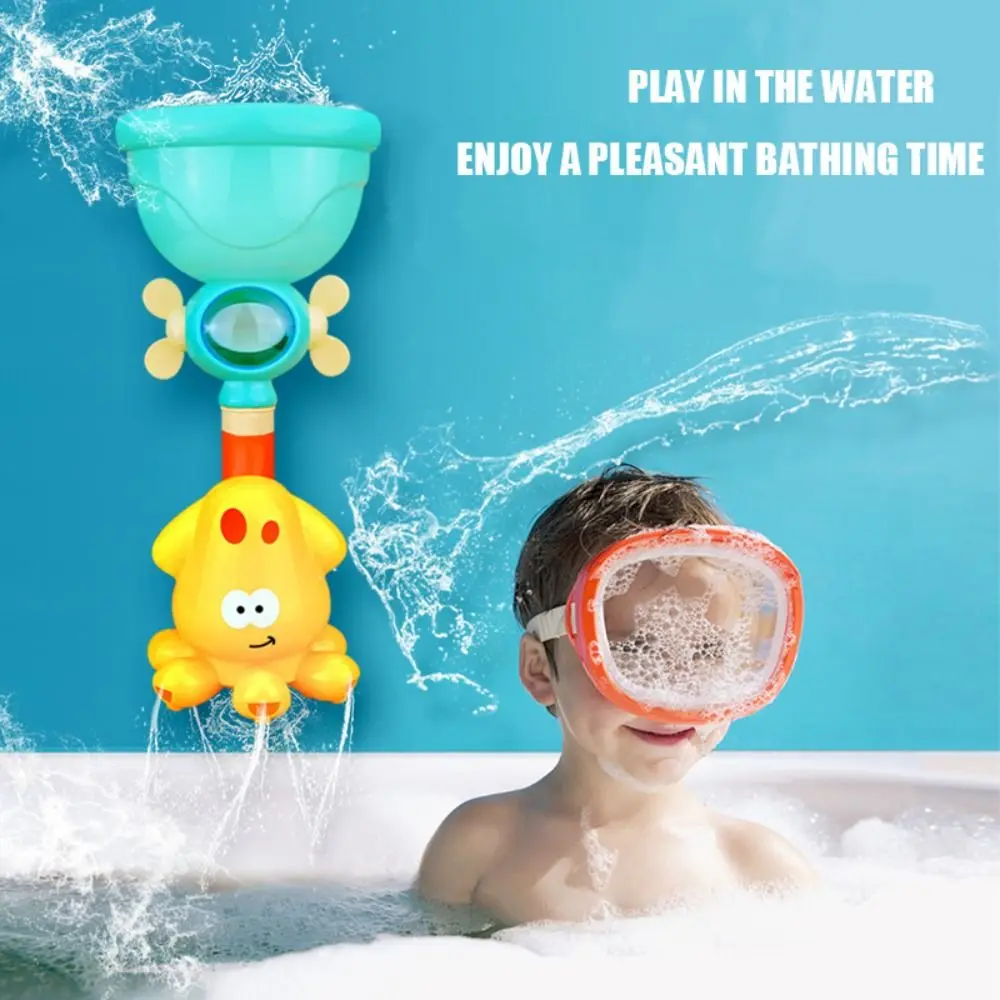 Suction Cup Dinosaur Egg Shower Toys Outdoor Universal Sensory Play Water Wheel Water Toy ABS Water Slide Marine Ocean Bath Toys