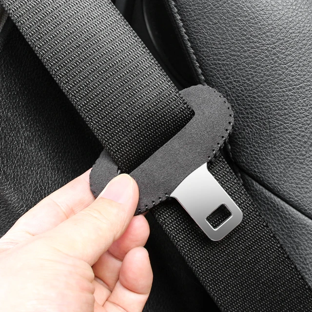 Leather Car Seat Belt Buckle Clip Protector Anti-Scratch Seatbelt