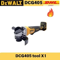 DEWALT DCG405 Meuleuse d'angle à tête plate 125 mm, machine à découper, outil sans fil 18 V, batterie lithium, outils sans balais 5