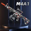 M416 Toy Gun 7.4V High-speed Burst Gel Ball With Orange Plug And Double Magazine For Outdoor Interactive Parent-child Games. 2