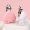 2PCS Lofca Silicone Clips Round Shaped Baby Pacifier Round Clips BPA Free DIY Pacifier for Chain Nursing Teething 2
