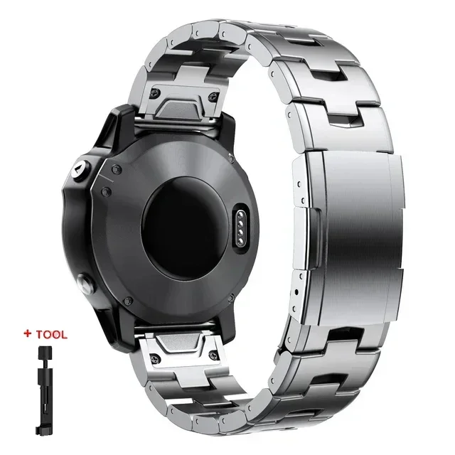 Premium Quickfit Titanium Watch Strap - 26mm/22mm Adjustable Metal Release Band